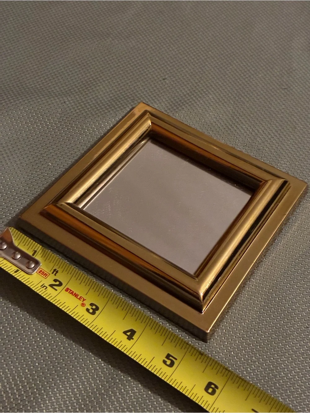 Vintage Set of Geometric Gold-Toned Wall Mirrors